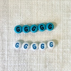 アルファベットビーズ/イニシャル/推し活/ハンドメイド/パーツ販売/Gの画像