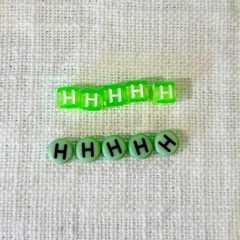 アルファベットビーズ/イニシャル/推し活/ハンドメイド/パーツ販売/G/Hの画像