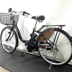 1年保証 送料無料　ブリヂストン　アシスタ　26インチ　茶色　電動アシスト自転車　g815の画像
