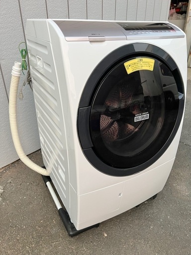■日立 ドラム式洗濯乾燥機 11kg/6kg 2019年製■HITACHI BD-SV110C 左開き ななめドラム式■ビッグドラム ナイアガラ洗浄 風アイロン ヒートリサイクル ドラム洗濯機