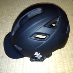 自転車用ヘルメット M マットブラック 54-58cmの画像