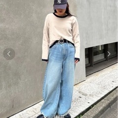 前後２WAYモールヤーン配色アンサンブルニットキャミワンピースの画像