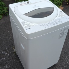 北九州市内配送無料　保証付き 東芝AW-5G6-W 全自動洗濯機 グランホワイト [洗濯5.0kg /乾燥機能無 /上開き]の画像