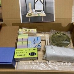 仏具　祭壇【経机】　LED電気ろうそく付きセットの画像