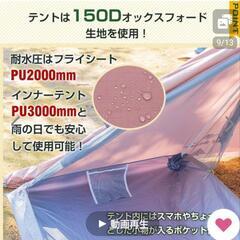 小型軽量　ワンポールテント　3回使用のみの画像