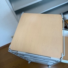 IKEA ポエング　オットマン　無印　スチール収納 の画像
