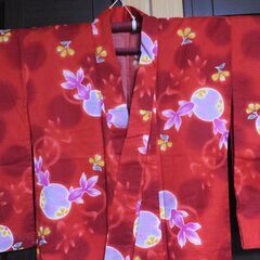 ジュニア浴衣★金魚柄★size１４０の画像