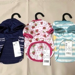 犬服 パピー 子犬　メッシュ　ボーダー Tシャツ ラグラン SSの画像