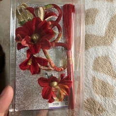 和装向け　ヘッド用お花飾りの画像