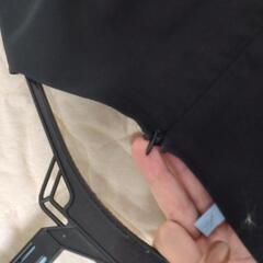 半袖 黒 ワンピース 麻素材？の画像