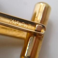 K10G.P刻印入りカフスボタン17.7g の画像