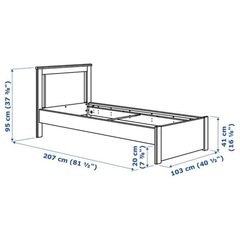 IKEA シングルベッド 使用1年未満の画像