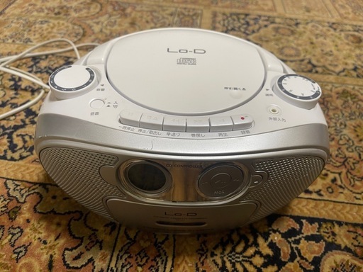 中古】CK-5Y(白)CDラジオカセットレコーダー)