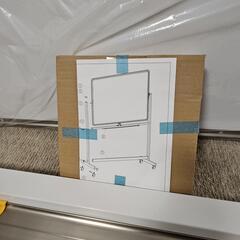 🔥期日が近いので値引します！【🌟新品未使用】両面ホワイトボード(トレイ＆キャスター付き)の画像