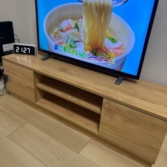 値下げしました！ナチュラルカラーテレビ台　ローボードの画像