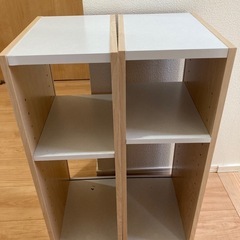 ２個セット　カラーボックス　細み　薄い　収納棚の画像