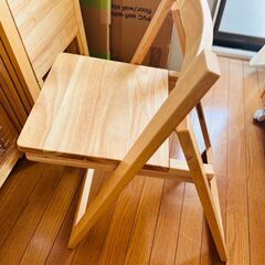 新品価格49990円→10000円！ダイニングテーブル 折りたたみ 5点セットの画像