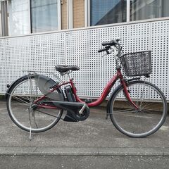 【美品】YAMAHA ヤマハ 電動アシスト自転車 PAS Cheer PA26CH バッテリー12.3Ah 26インチ パス チア ダークメタリックレッド 3段変速 電動自転車 譲渡証明書の画像
