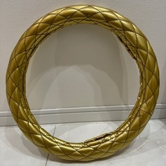 ハンドルカバー ゴールド 金 シングルステッチ 41cmの画像