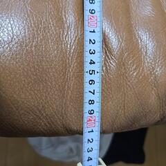 ニトリ　本革　3人掛け　ソファーの画像