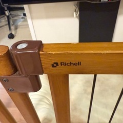 リッチェル ペット用 木製おくだけドア付ゲート S ブラウン S サイズの画像
