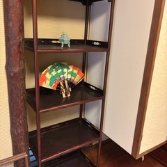 和レトロ飾り棚唐木棚
