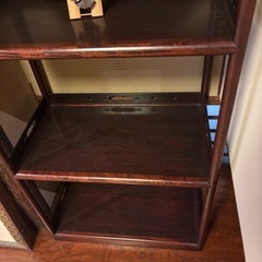 和レトロ飾り棚唐木棚の画像