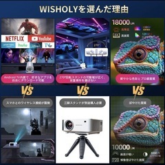 新品 プロジェクター 天井投影 プロジェクター Wi-Fi 自動台形補正 静音設計の画像