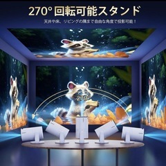 新品 プロジェクター 天井投影 プロジェクター Wi-Fi 自動台形補正 静音設計の画像