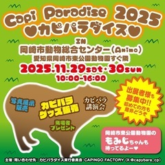 カピパラダイス2025出展者募集！（カピバライベント）