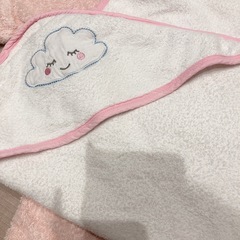 新生児から使えます　オーガニックコットンバスローブの画像