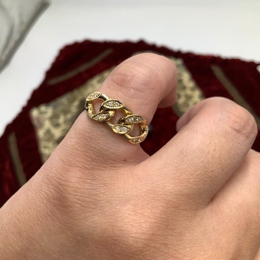 K18 喜平ダイヤ　リング　5.6g 約12.5号　 0.074ct