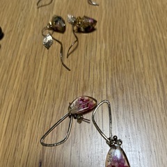 黒水晶、ピアスの画像