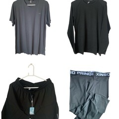 【新品未使用】コンプレッションウェア セット スポーツウェア メンズ 4点セットの画像