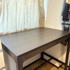 【美品】IKEA イケア テーブル 定価39,990円　ダークブラウンの画像