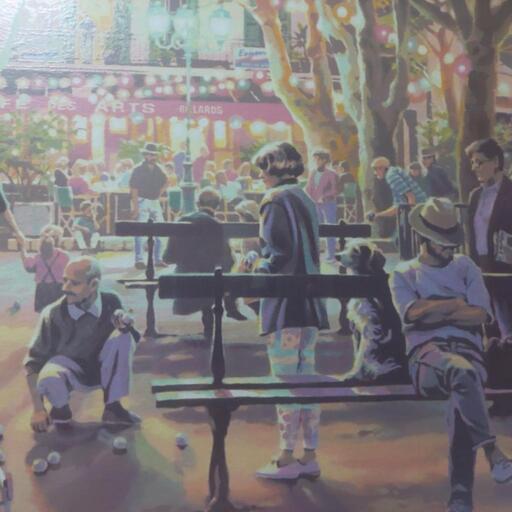 笹倉鉄平シルクスクリーン★ペタンク90×109㎝大人気作家定価125万