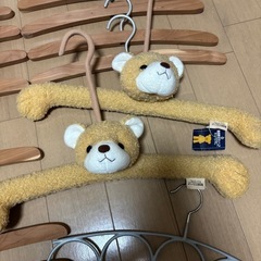 お話中【無料】ハンガー　テディベアの画像
