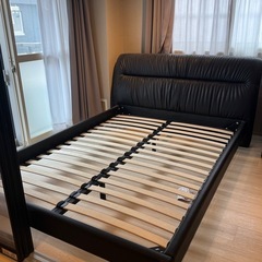 ニトリ ベッドフレーム サラス ブラックの画像