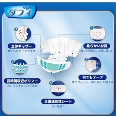 ダフィ　大人用オムツ　テープ式　20枚　6回吸収　Lサイズの画像
