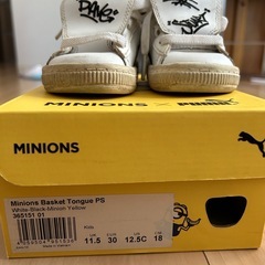 PUMA x MINIONS ベビーシューズ 13.0cmの画像