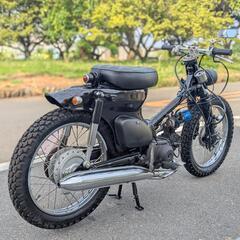 東京発 ホンダ スーパーカブ カスタム チョッパー ブラック AA01 C50 ボアアップ 72cc キャブ車の画像