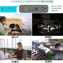 ポータブル電源 大容量60000mAh/222Wh AC TYPE-C USBの画像