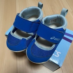 ASICS キッズシューズ 12.5cm 青の画像