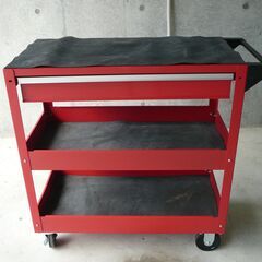 47. 【中古】ツールワゴン 引き出し付き キャスター付き ガレ...