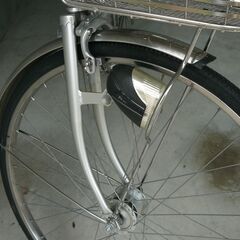 48. 【中古・美品】Panasonic 自転車 27インチ SCORCH 自転車さんで整備済みを購入 貴重な内装3段変速 光センサー付きライト装着の画像