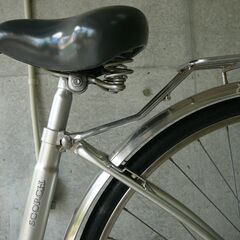 48. 【中古・美品】Panasonic 自転車 27インチ SCORCH 自転車さんで整備済みを購入 貴重な内装3段変速 光センサー付きライト装着の画像
