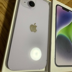 iPhone14 128Gパープル美品、SIMフリー、アクティベーションロック解除済みの画像