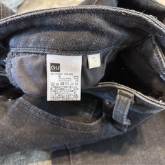 GU スキニージーンズ 67 M ブラック　黒　デニム　レディース　無地の画像