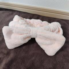 リボン付きヘアターバンの画像