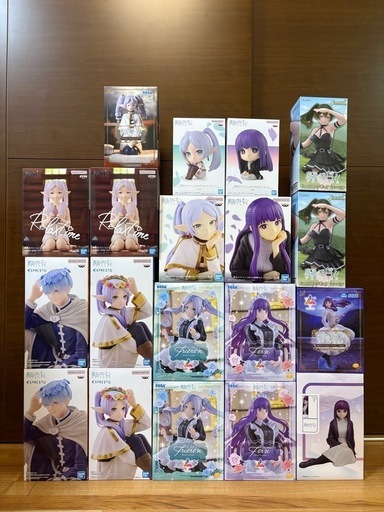 【決まりました】葬送のフリーレン　フリーレン　フェルン　ヒンメル　ユーベル　胸像　デフォルメ　メイド服　セット